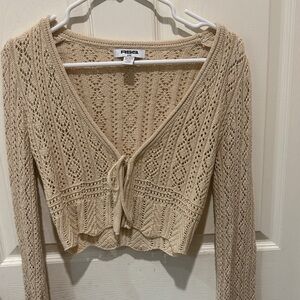 RSQ Tan Knit Cardigan Sweater